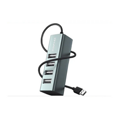 Awei CL-122T Type-C Hub إلى USB 2.0 مع 4 منافذ - رمادي فضائي